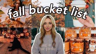 My Fall Bucket List 2021