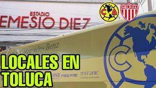 ASÍ LLEGA el CLUB AMÉRICA al Nemesio Diez - Copa Sky América vs Necaxa