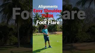Easy Golf with great alignments | foot flare & Lead Arm Shoulder Turn Drill #shoulder #turn #power