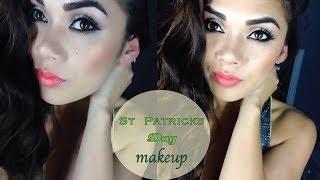 St. Patricks Day Makeup: Soft Natural Greens