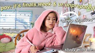 STUDY VLOG | finals week, pulling all nighters, lots of studying, coffee shops, + suffer with me!