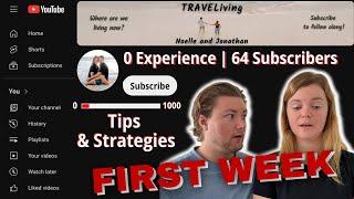 From ZERO to 64 Subscribers! | 1st Week On YouTube, ZERO EXPERIENCE