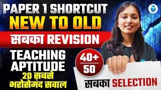 UGC NET Teaching Aptitude Top 20 Important Questions | Paper 1 UGC NET MCQs by Aditi Taparia
