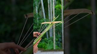 Handmade Bamboo Crossbow - Traditional Craftsmanship #art #crafts