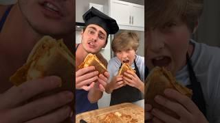 Lasagna Sandwich w/@itsQCP #shorts #fyp #viral #cooking #food #chef #recipe #trending #pasta