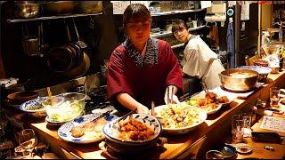 Handmade dishes lined up! Behind the scenes with the beautiful landlady making her meals.