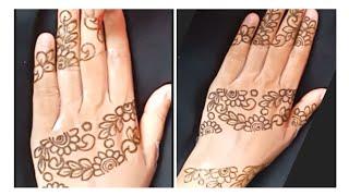 wait for the endmehndi design#mehndi#henna#back hand ki mehndi||