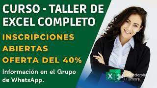 EXCEL Completo – curso interactivo #online