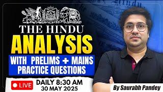 30th May  2025 | The Hindu Editorial & News Analysis | Daily current affairs | Saurabh Pandey