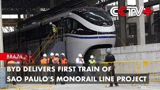 BYD Delivers First Train of Sao Paulo's Monorail Line Project