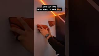 DIY Floating Basketball Shelf  #MotivatedByMylan