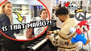 Playing VIDEO GAME SONGS on piano in Public!