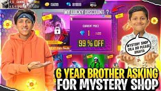 6 Year Brother Ask Me For Mystery Shop Got 90% Off Buying 10,000 Diamond  - Garena Free Fire