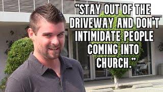 1st Amendment Audit, Hollywood Church Member Thinks Filming Is Intimidation