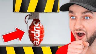 *NEW* 100 ITEMS vs HYDRAULIC PRESS! (Oddly Satisfying Moments!)