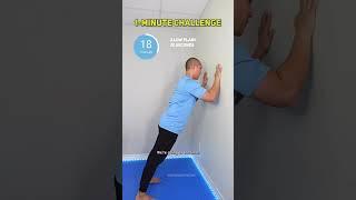 Beginner 1-Minute Wall Plank Challenge