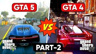 GTA 5 Vs GTA 4 Mega Comparison  Part 2 | 10 More *SHOCKING* Differences | Which Is No.1?