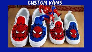 Spider Man Shoes - Custom Cartoon Vans | Spiderman Vans (2020)