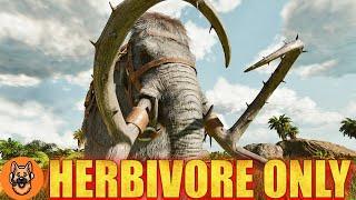 HERBIVORES ONLY! [Ep 4] MIGHTY MAMMOTH! - ARK Ascended