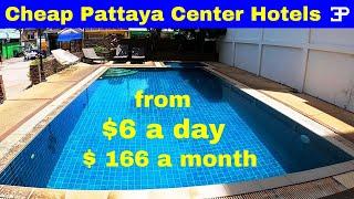 Pattaya Thailand, 4 Very Cheap Hotels near the Buakhao and Tree Town action