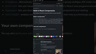 4 Built-in React Components #code #javascript #developer #reactjs #tutorials #tutorial #react