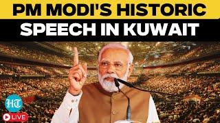 PM Modi LIVE | Historic Address to Indian Diaspora In Kuwait At Shaikh Saad Al Abdullah Complex