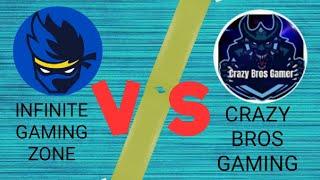 INFINITE GAMING ZONE CRAZY BROS GAMER|| Epic 1v1 Battle || Custom||