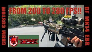 280 FPS! Increased from 200 - BF MK14 EBR Gel Ball Blaster Custom Build - (TOYS!!) XFORCETACUSA