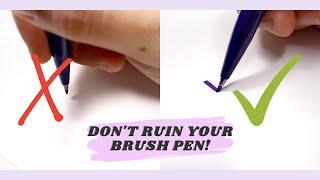 How to Hold Brush Pens for Beginners in Calligraphy and Hand lettering