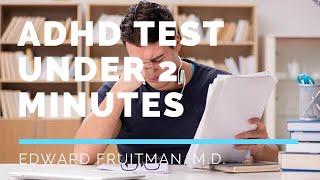 Adult ADHD Test Under 2 Minutes