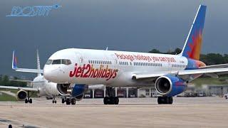 Jet2 Holidays - Boeing 757-200 G-LSAN Apron View Takeoff - Split Airport SPU/LDSP