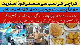 Karachi Orangi Town ki Cheaapest Food Street | Moeez Ansari | Karachi Food Street