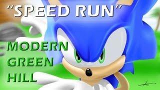 "In-Game" - Sonic "Speed Run" (REC Test) Modern Green Hill - 1'40''22'''