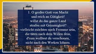 O Grosser Gott Von Macht