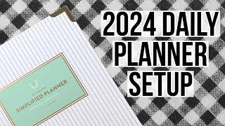 2024 Planner Setup Series Pt. 3 - Simplified Daily Planner Unboxing and Setup - Work Planner