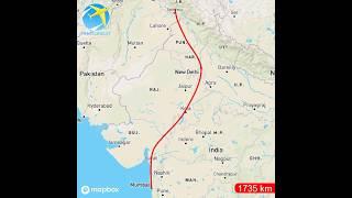 Travel route from (Mumbai) to Shri Vaishno Mata  Karta (Jammu) | India #travel #india #trend #mumbai