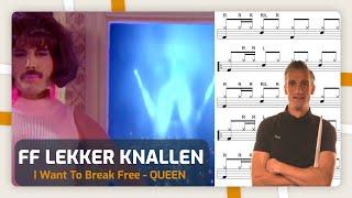 Drum mee met Queen - I Want To Break Free - Online Drumles