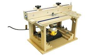 Small scale precision - bench top router table for wood model building