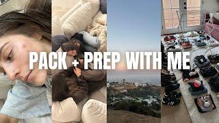 PACK + PREP FOR TRAVELS: packing for a month away! + my acne journey...