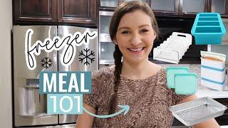 FREEZER MEAL BASICS // What Containers To Use, How To Freeze Meals & Organizing Freezer Meals