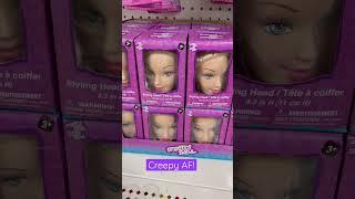 BARBIE HEAD IN A BOX watch this#shorts #creepy #barbiedoll #weird #fypシ #viral #strange #wtf #fy