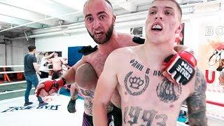 Crazy Russian Fight 3 vs 3 MMA Street Rules / Football hooligans vs MMA fighters