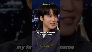 Jimin's attending English class Very fluent on Jimmy Show  #jimin #jimmyfallon #jiminenglish !