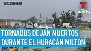 Varios muertos tras tornados generados por el huracán Milton