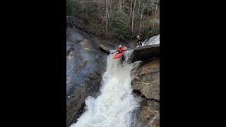 The whole Toxaway river including all the rapids, scouts, portages and kayak repairs, nov 28, 2024.