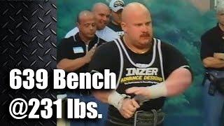 Kenny Patterson of Westside Barbell | 639 lbs. Bench Press | Arnold Classic 2000