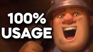 I used the 8 most POPULAR cards in Clash Royale