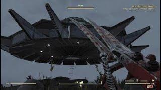 Fallout 76 Cool UFO Camp Build