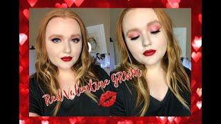 RED VALENTINE GRWM | AllyBrianne