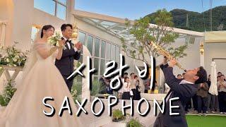 팬분의 결혼식에 깜짝 색소폰? 하객분들 호응 대박!!! SAXOPHONE PERFORMANCE